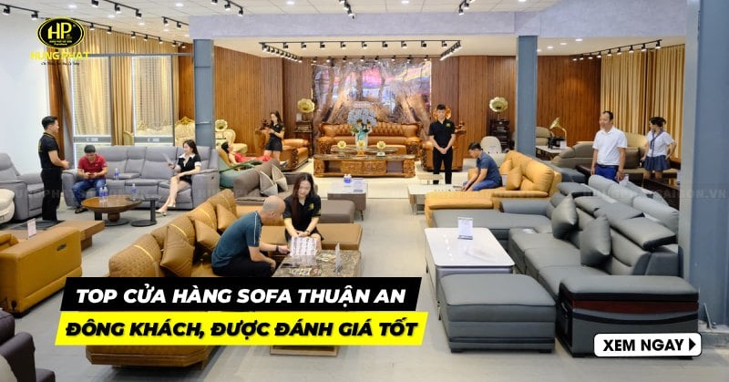 Top 10 cửa hàng sofa Thuận An đông khách, được đánh giá tốt