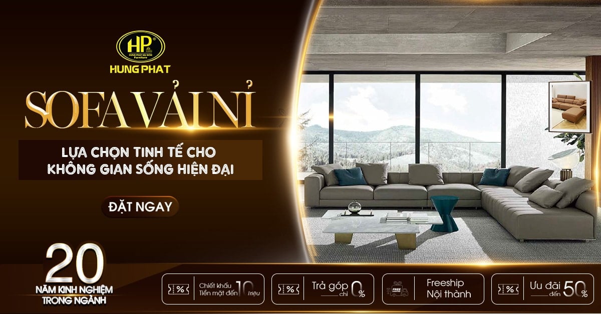 sofa vải nỉ