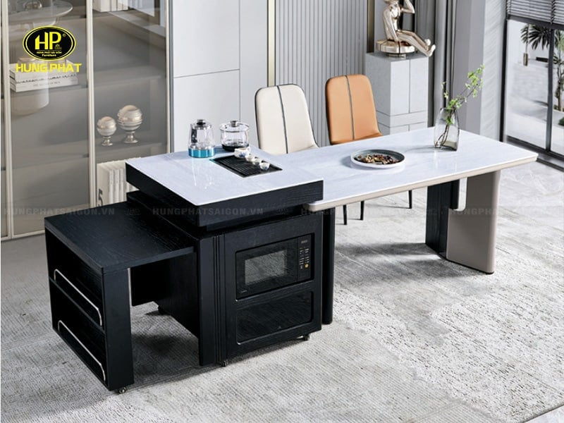 bàn ăn kết hợp đảo bếp thông minh ba-dt-582
