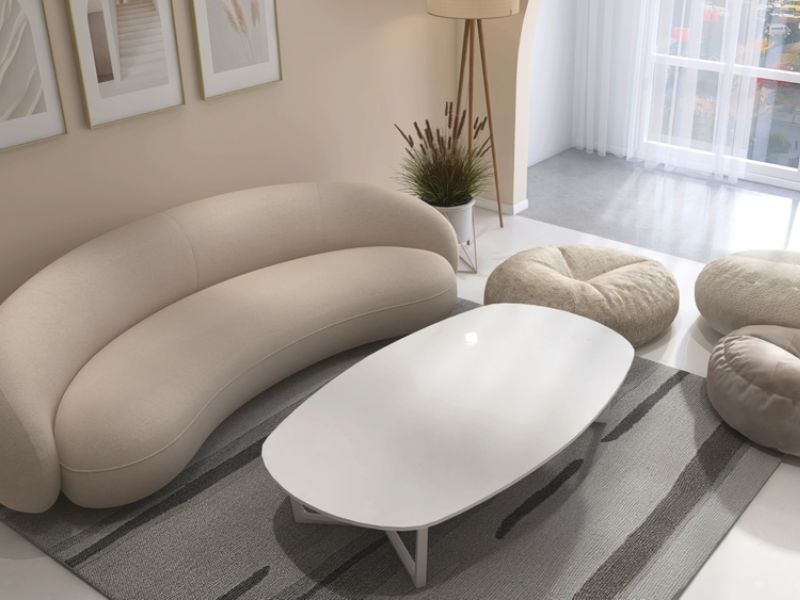 bàn hình oval có kiểu dáng tinh tế