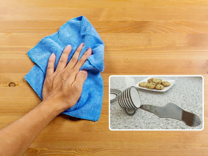 cách bảo dưỡng vệ sinh bàn trà hình oval