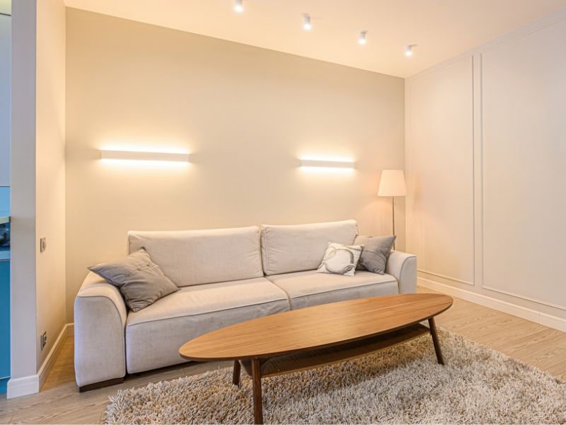 chọn bàn sofa hình oval theo phong cách nội thất