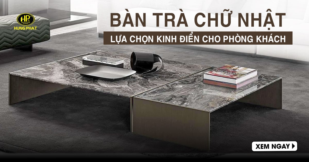 danh mục bàn trà chữ nhật