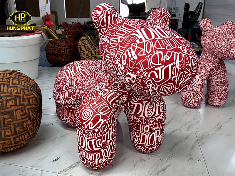 gấu trang trí cj-2 tại xưởng sản xuất