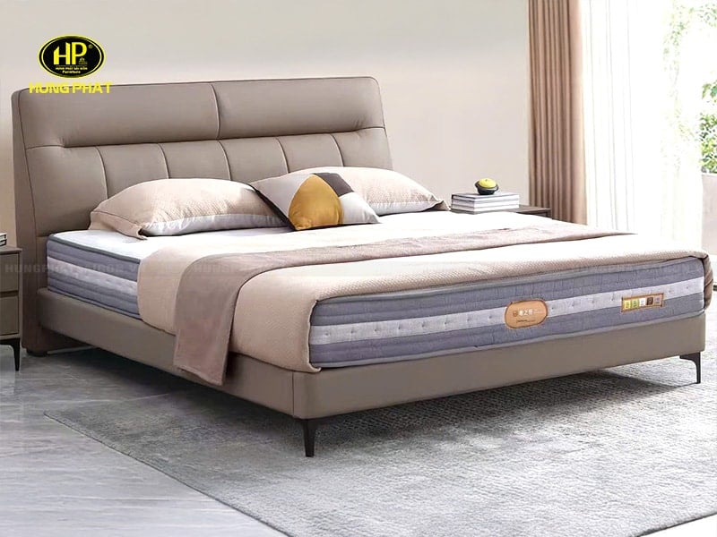 giường nằm phòng ngủ bọc da đầu giường a8902