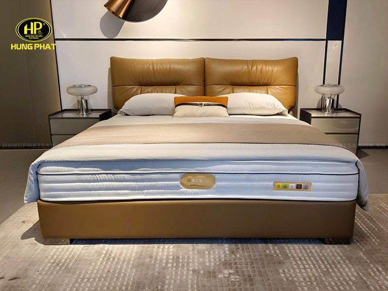 giường ngủ bọc da đầu giường nhập khẩu a8913