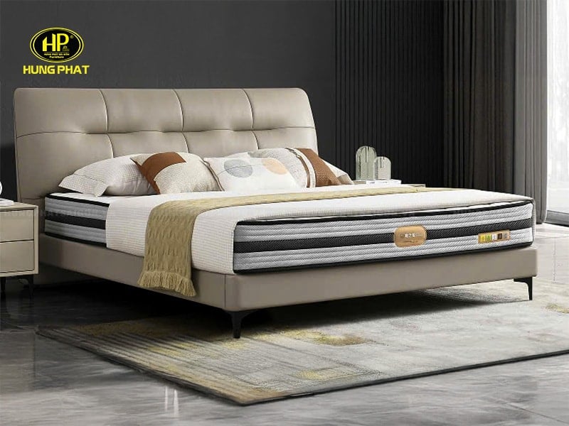 giường ngủ bọc da phong cách hiện đại a8909