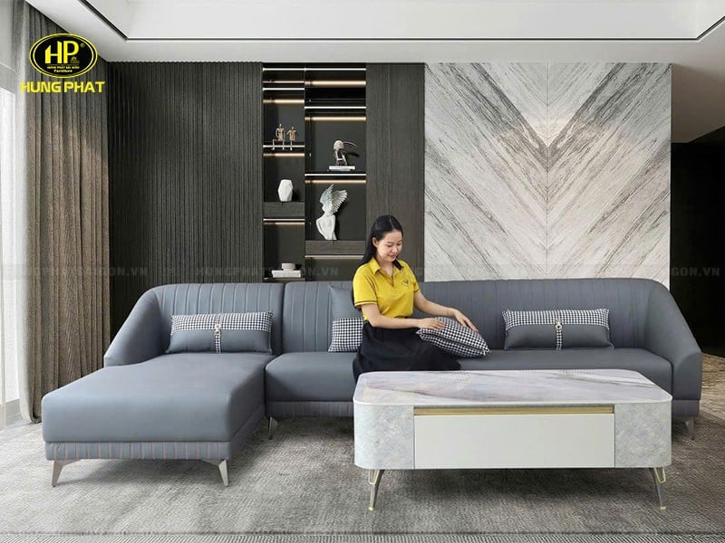 sofa da công nghiệp hạn chế xước vt-204a