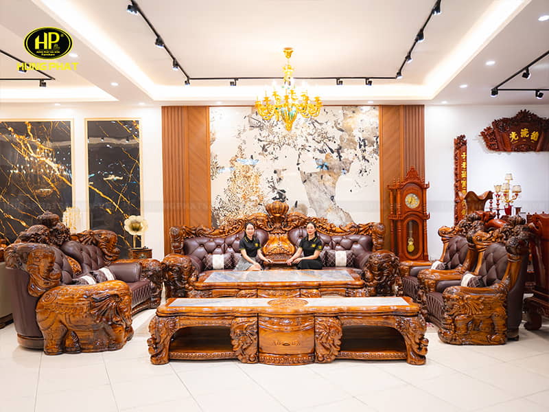 ảnh thực tế bộ sofa tân cổ điển 920