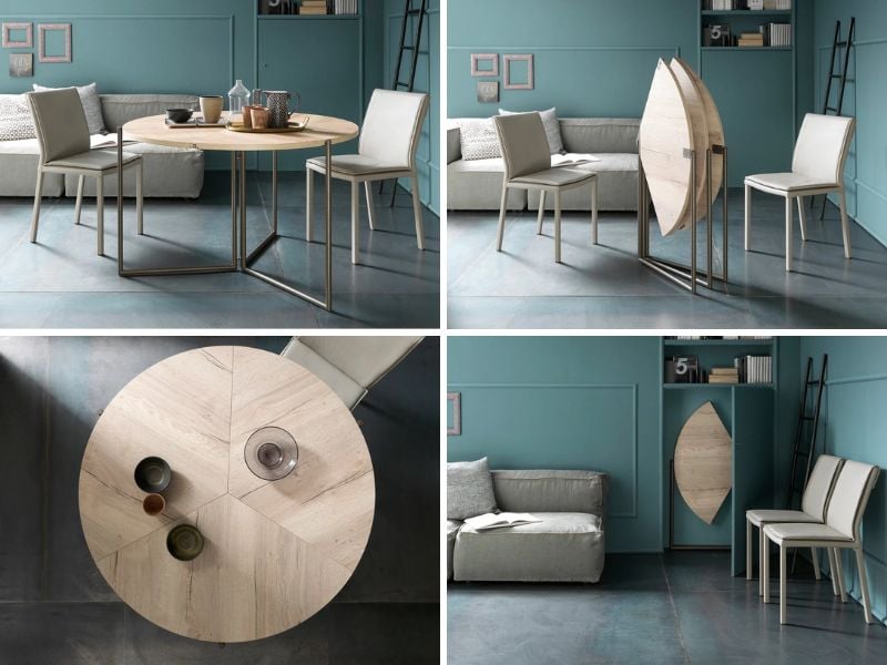 bàn ăn xếp gọn