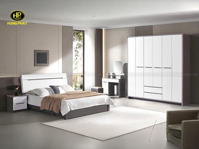 combo bộ giường tủ gỗ mdf cao cấp tp-3006