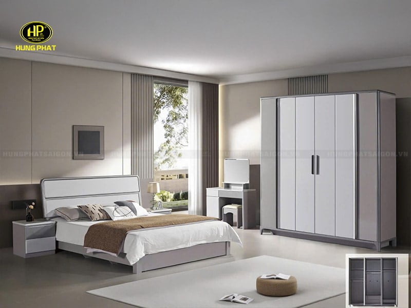 combo giường tủ bàn trang điểm đẹp tp-3001