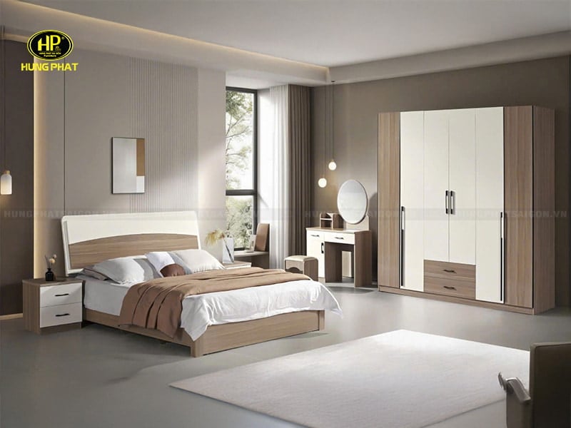 combo giường tủ hiện đại tp-3012