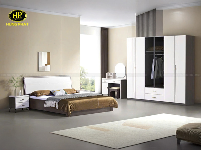 combo nội thất phòng ngủ hiện đại tp-9686