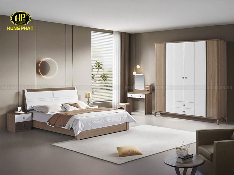 combo tủ giường bàn trang điểm tp-3009