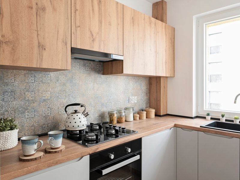 công dụng của gỗ làm tủ bếp