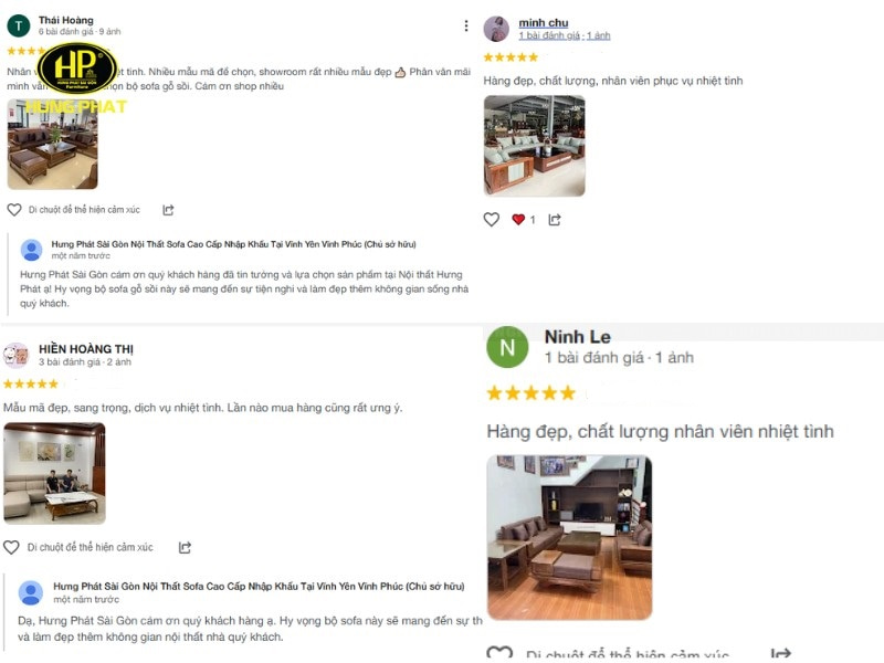 đánh giá cửa hàng sofa vĩnh yên