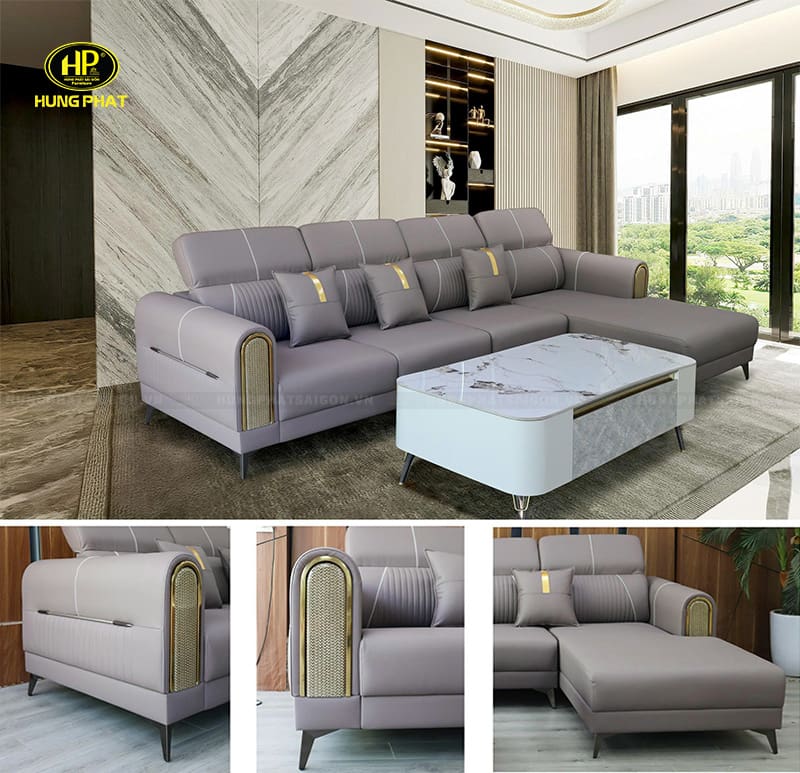 ghế sofa da góc l vt-215a