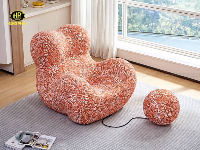 ghế thư giãn lazy chair hiện đại phiên bản dior orange cj-3-3