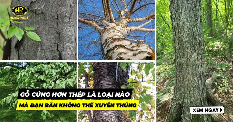 gỗ cứng hơn thép