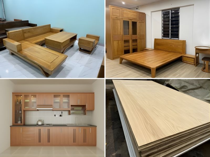 ứng dụng của gỗ sồi trong nội thất