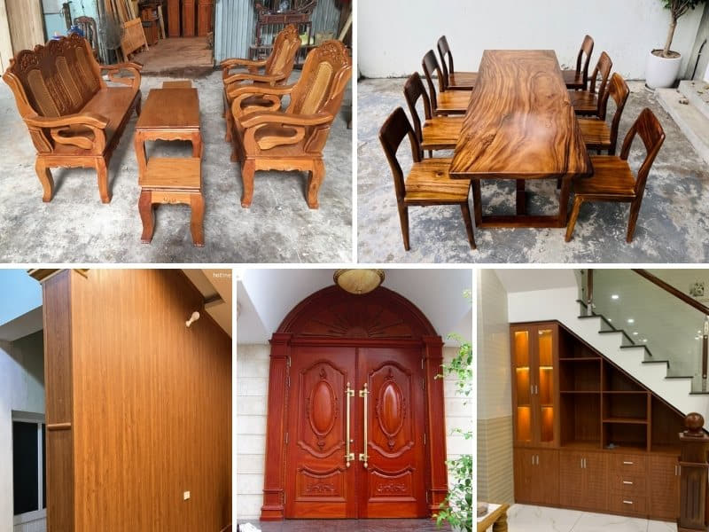 ứng dụng của gỗ tự nhiên trong nội thất
