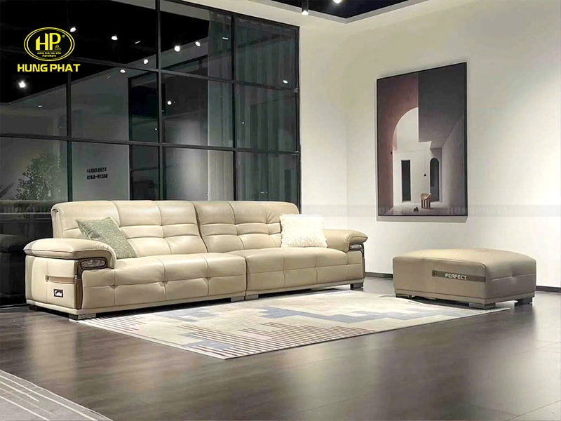 ghế sofa da phòng khách đơn giản td-8733