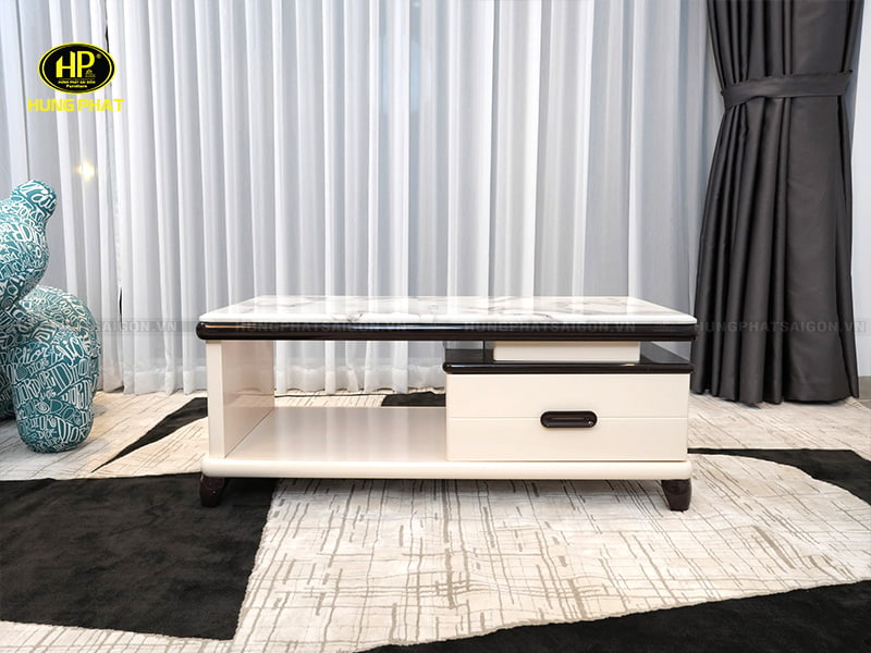 bàn trà chân gỗ mặt đá bt-11-21