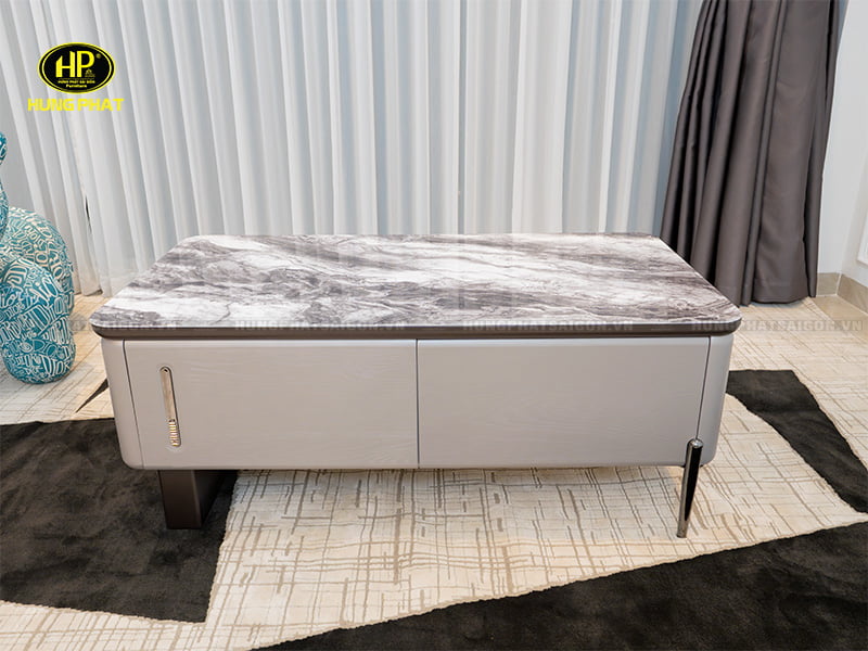 bàn trà sofa mặt đá cao cấp khung gỗ từ nhiên bt-86-30