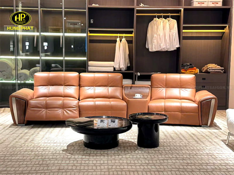 ghế sofa da bò chính điện thông minh s3511
