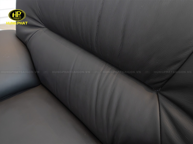sofa văn phòng bọc da bò tiếp xúc bb-25
