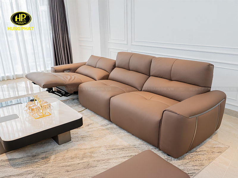 sopha chỉnh điện thư giãn màu nâu s3778b