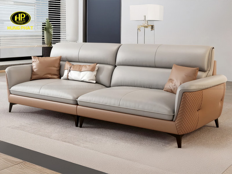 ghế sofa bọc da hàn quốc nhỏ đẹp h-133