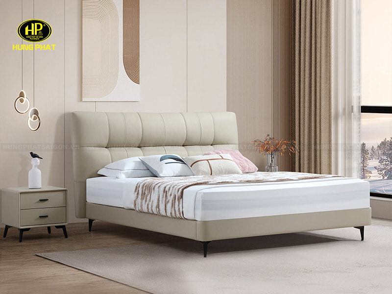 giường ngủ bọc da hiện đại gd-120