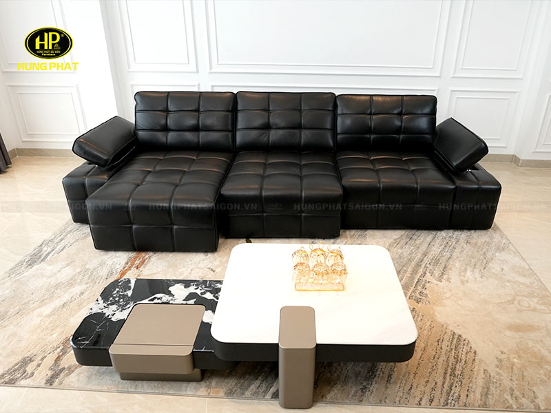 sofa da bò thư giãn chỉnh điện f-005