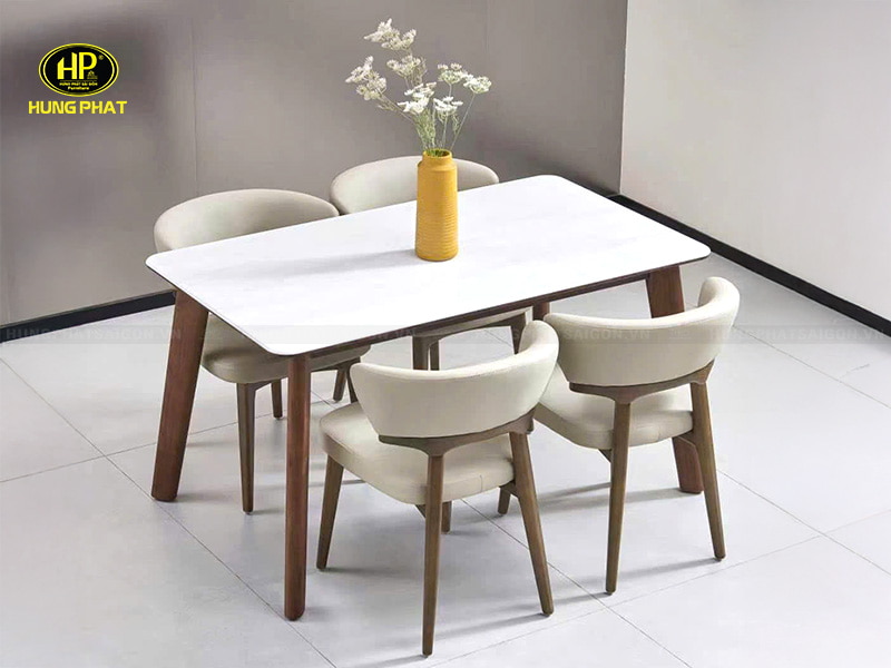 bàn ăn mặt đá cẩm thạch ba 6160