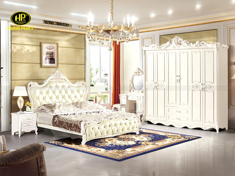 combo giường tủ bàn phấn trang điểm phòng ngủ tp-902