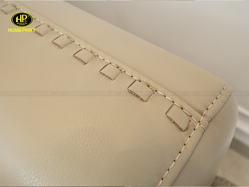 đường chỉ dày may nổi tạo cảm giác mạnh mẽ sofa fera 2328