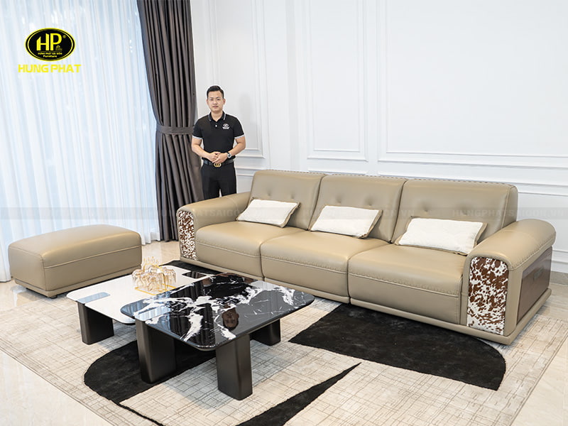 ghế sofa da dày thế hệ mới fera 2328