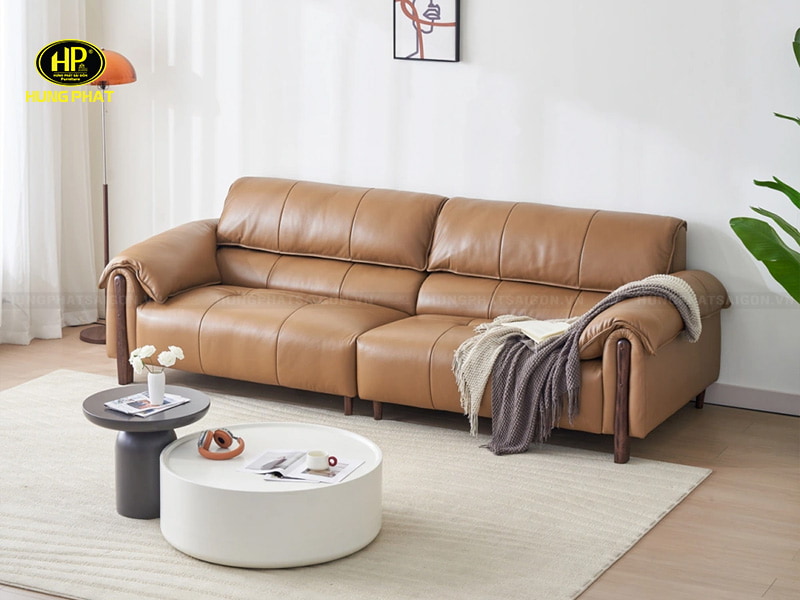 sofa da bò chân cao sa265