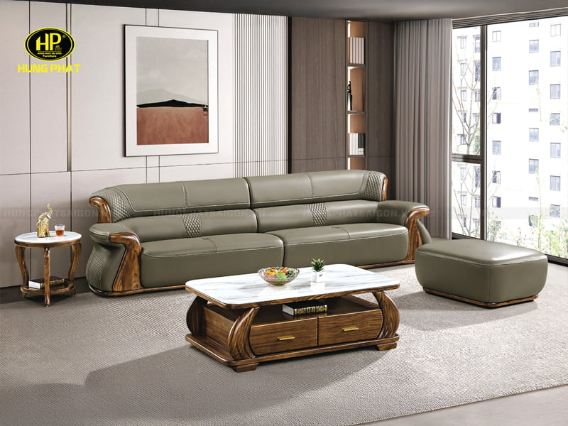 sofa gỗ mun băng dài nhập khẩu d207