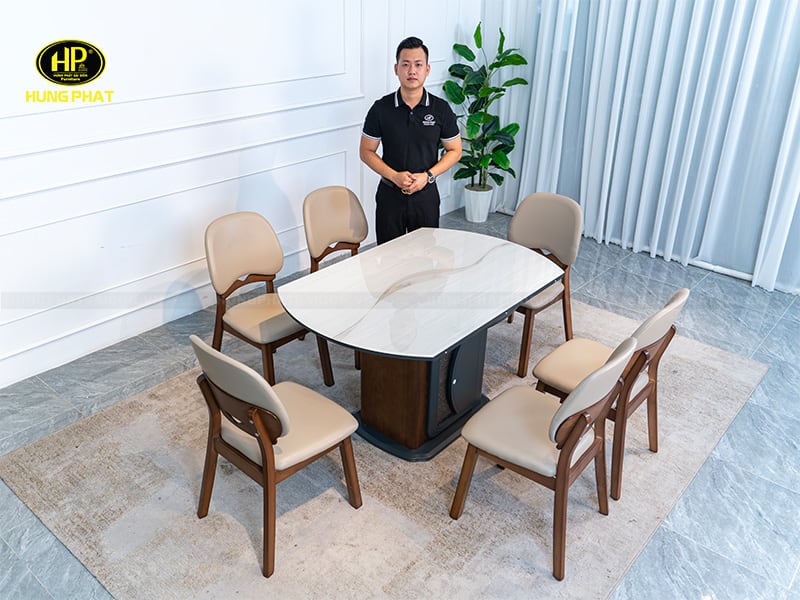 bàn ăn đa năng có thể mở rộng có hộc đựng đồ s688