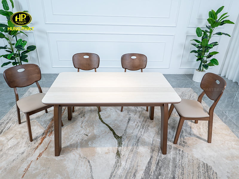 bộ bàn ghế ăn cơm gia đình l119