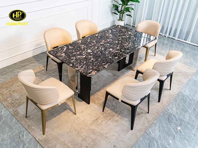 bộ bàn mặt đá cẩm thạch hy6912
