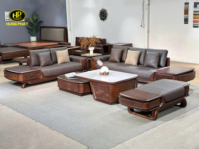 bộ salon gỗ sồi sv-038