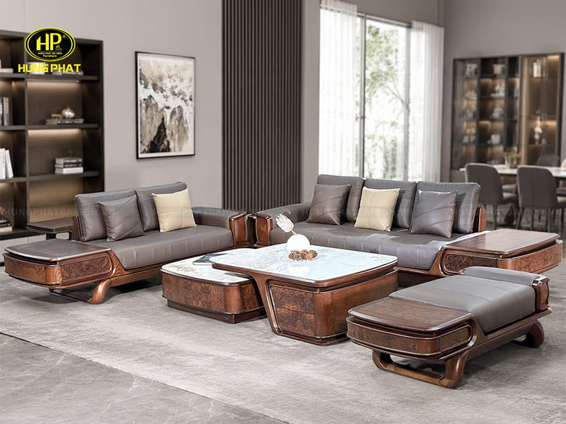 bộ sofa gỗ sồi sv-038