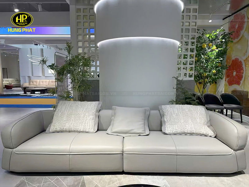 ghế sofa băng da bò phòng khách sang trọng david02