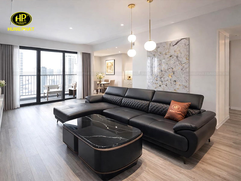 ghế sofa góc chữ l da hàn quốc hd-119