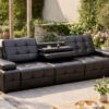 ghế sofa phòng khách da bò nhập 6003