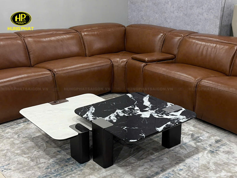 bàn sofa mặt đá đôi 751